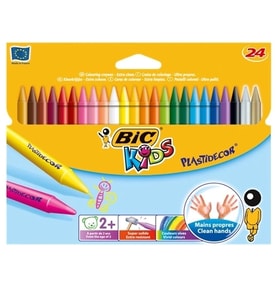 BİC KİDS PLASTIDECOR 421 PASTEL/MUM BOYA 24'LÜ