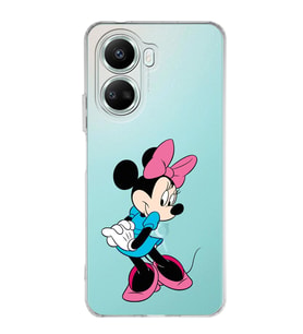 Huawei Nova 10 Se Uyumlu Kapak Minnie Mouse Tasarımlı Şeffaf Silikon Kılıf