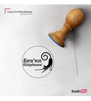 Kişiye Özel Kitap Damgası Kitap Mührü Kaşe Kitap Mühür Özel Damga 05