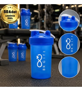 Logonuza Özel 50 Adet S102 550 ml Shaker - Kapaklı Sporcu Shaker