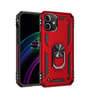 İphone 12 Mini Kılıf Sofya Yüzüklü Kapak - Kırmızı