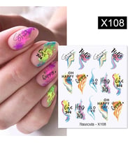 Su transferli nail art sticker X108 (53013-8)
