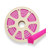 Pembe 6mm İkinci Nesil Silikon Neon LED Şerit Kılıfı 5 Metre Difüzör Tüp (LED Hariç)