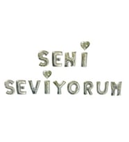 Folyo balon seni seviyorum 16inc gümüş pk:1-