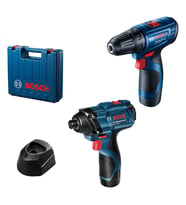 BOSCH GSR 120-LI + GDR 120-LI(2X2.0AH;PLASTİK) (Siyah)