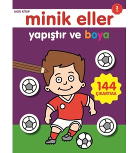 Minik Eller Yapıştır Ve Boya - Mor