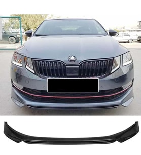 Skoda Octavia 3 Abt Ön Ek Karlık Abs Plastik Mat Siyah 2018 2019 2020 Makyajlı Kasa karlık+bodykit+ek