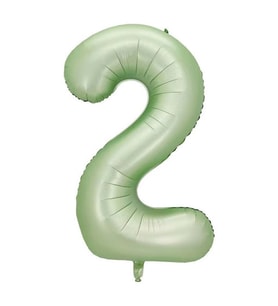 Benim Marifetlerim 2 Rakamı Su Yeşili Folyo Balon 40 inch 90 cm