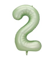 Benim Marifetlerim 2 Rakamı Su Yeşili Folyo Balon 40 inch 90 cm