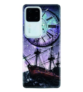 Vivo V30 Kılıf Silikon Desen Özel Seri Time 1749