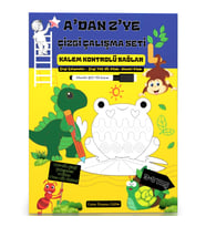 A’dan Z’ye Çizgi Çalışma Seti (3 Kitap + 1 YAZ-SİL Kalemi)