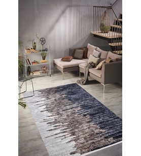 Dijital Kaymaz Yıkanabilir Krem Modern Salon Halısı Mutfak Halısı Koridor Halısı Yolluk HLN902