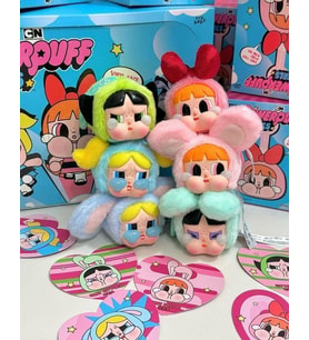 1 adet power puff girls labubu cry baby (Çok Renkli)