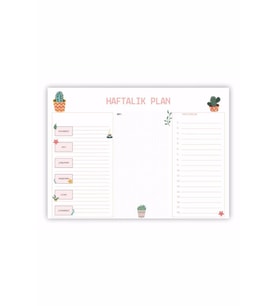 Planlayıcı Haftalık Defter 62 syf