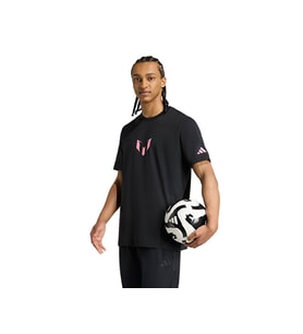 adidas Messi N&N G T Erkek Futbol Tişört JM8955 Siyah