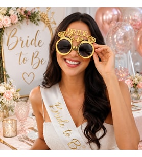 Bride To Be Gold Elmaslı Parti Gözlüğü Bekarlığa Veda Parti Aksesuarı