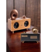 Bluetooth Hoparlör Ahşap Klasik Gramofon Bluetooth Müzik Kutusu