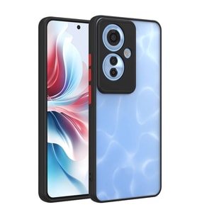 Oppo Reno 11F 5G Uyumlu Kılıf Zore Hux Kapak (Siyah)