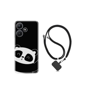 Infınıx Hot 30i Kılıf Desenli Ipli Boyun Askılı Silikon Bay Bay Panda 1784