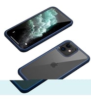 iPhone 12 Pro Kılıf Ön Arka Tam Kapatan Premium 360 Tam Koruma Lüx Kapak (Koyu Mor)