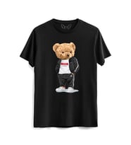 Love Yourself Tedy Bear Siyah Tshirt