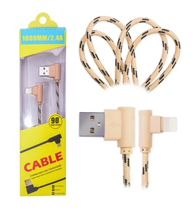 Ally İphone Lightning Eğik Başlı Halat Usb Kablo 1metre-(5775) - SSSSSS6047-3993