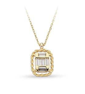 ÇGK KUYUMCULUK BAGET ALTIN KOLYE (Gold)