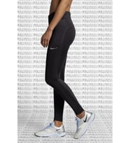 Nike Fast Running Leggings Full Length Leggings 3 Cepli Toparlayıcı Tam Boy Siyah Tayt