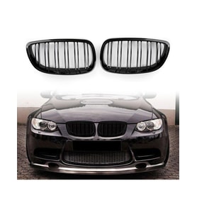 Bmw E92 Coupe Lci 2009-2012 Uyumlu  M3 Parlak Siyah Ön Panjur