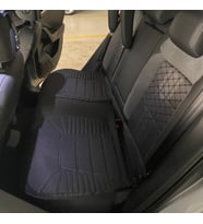 Oto Koltuk Minder 3'lü Hatchback Araçlar İçin Siyah / KLMNY70