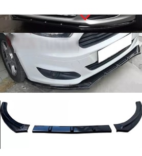 Ford Tourneo Courier Ön Lip Parlak Siyah 3 Prç Kırılmaya Dayanıklı ABS