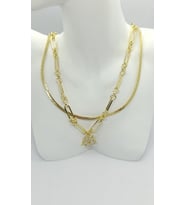 Golden Astra Layered Kolye (50+5 cm)