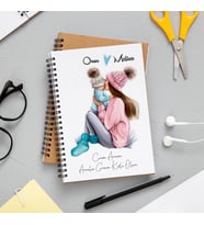 Anneler Günün Kutlu Olsun Anne - Oğul Baskılı Defter Kişiye Özel