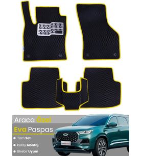 CHERY TİGGO8 AVANTGARDE (2024-2025) Uyumlu EVA Paspas Tam Set–Araca Özel,Su Geçirmez,Kolay Montaj