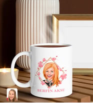 BK Gift Kişiye Özel Anneler Günü Karikatürlü Beyaz Kupa Bardak, Anneye Hediye, Anneler Günü Hediyesi-4