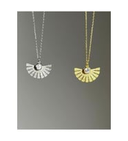 Pervane Zirkon Kolye 925 Ayar (Gold)
