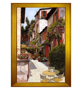 Manzara Temalı Kanvas Tablo 50 x 70 cm Gold Çerçeve