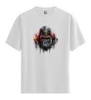 Gorilla Paint - %100 Pamuklu Erkek Beyaz Tişört - Premium Quality