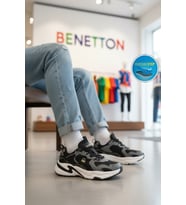 United Colors Of Benetton Gri Bağcıklı Memory Foam Unisex Spor Ayakkabı BNI-12089 M