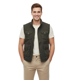 Erkek Kışlık İçi Peluş Spor Avcı Yelek 4100 BGL-ST04996 (Haki)