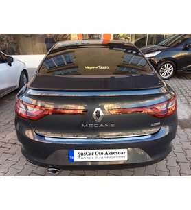 Renault Megane 4 Sedan Kasa Bagaj Üstü Spoiler Piano Black Siyah