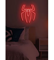 örümcek silüeti neon led (Kırmızı)