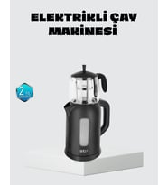 Mey İthalat® Sinbo Elektrikli Çay Makinesi 1.7 L Su Isıtıcı ve Cam Demlikli Güvenli Kullanım