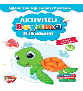 Aktiviteli Boyama Kitabı Deniz Canlıları