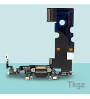 Apple İphone 8 Full Şarj Soketi Filmi FLEX (SİYAH)