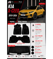KIA X-CEED 2019-2026 Araca Özel 3D Paspas + 3D Bagaj Havuzu