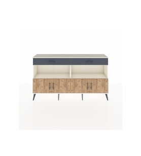 Arges Konsol 2 Raflı 2 Çekmeceli 4 Kapaklı 176x30x99 Aytaşı-Çam/Antrasit