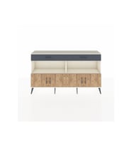Arges Konsol 2 Raflı 2 Çekmeceli 4 Kapaklı 176x30x99 Aytaşı-Çam/Antrasit