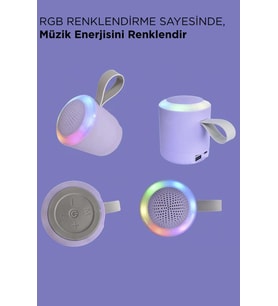 Torima D24 Mor SD/USB Girişli Taşınabilir Bluetooth Hoparlör