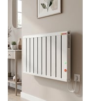 Hizmetterm Elektrikli Aluminyum Radyatör 1200W Çift Rezistanslı (600+600) 60c Termostatlı (Duvar Tip)